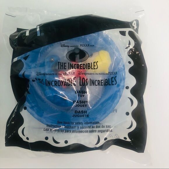 disney pixar the incredible mcdonalds happy meal toys 2005 lot of  1 4 6 - Picture 5 of 9